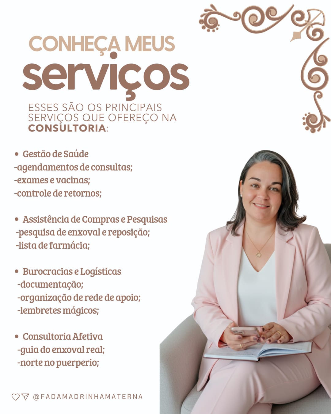 Conheça meus Serviços — Fada Madrinha Materna